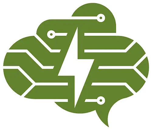 The 'OverLoaded' logo, combining a green cloud, brain circuit patterns, and a chat bubble outline with a central lightning bolt, emblematic of the overloaded.ai community's dynamic online money-making strategies.